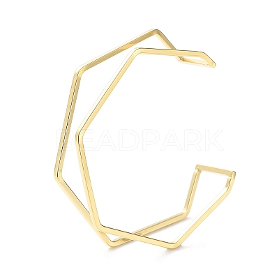 304 Stainless Steel Cuff Bangles BJEW-G685-01C-1