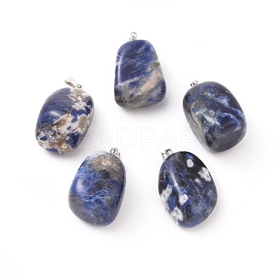 Natural Sodalite Pendants G-k302-B12-1