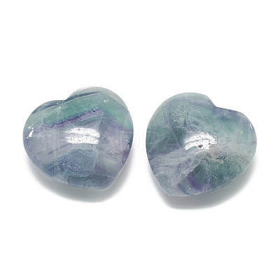 Natural Rainbow Fluorite Heart Love Stone G-S336-01D-08-1
