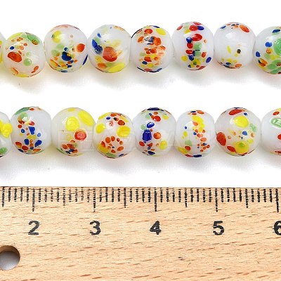 Handmade Lampwork Beads Strands LAMP-H071-01B-03-1