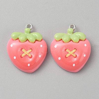 Opaque Resin Pendants CRES-CJC0011-004B-P-1