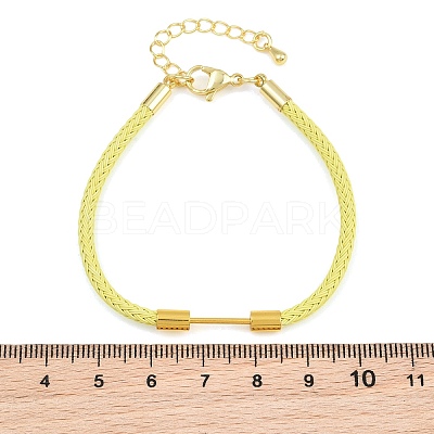 Braided Steel Wire Bracelet Making KK-CBA6056-03B-G-1