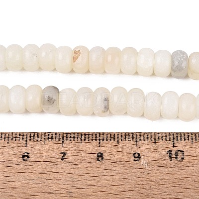 Natural White African Opal Beads Strands G-N367-02A-01-1
