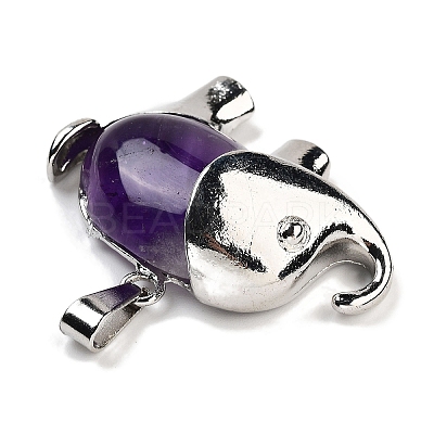Natural Amethyst Pendants G-G112-01P-14-1