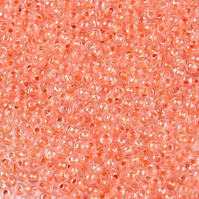 6/0 Transparent Inside Colours Glass Seed Round Beads SEED-N006-004J-1