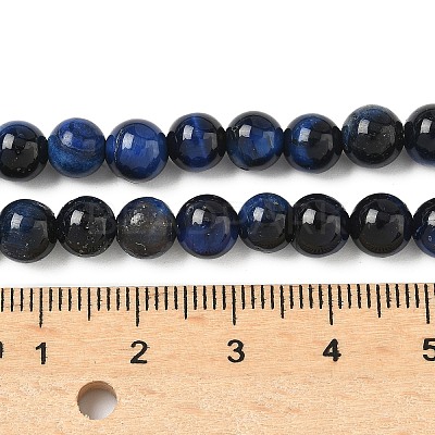 Grade B Natural Tiger Eye Beads Strands G-F591-18-6mm-01-1