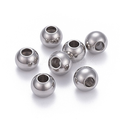201 Stainless Steel Beads STAS-L218-15P-1