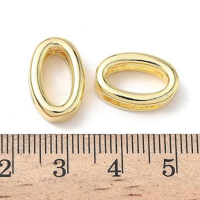 Brass Slide Charms KK-L253-15G-1