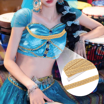 Ethnic Style Embroidery Polyester Ribbons OCOR-WH0067-58-1