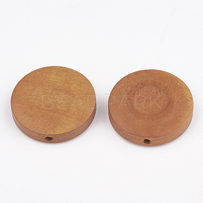 Natural Pear Wood Beads X-WOOD-T009-2.0cm-04-1
