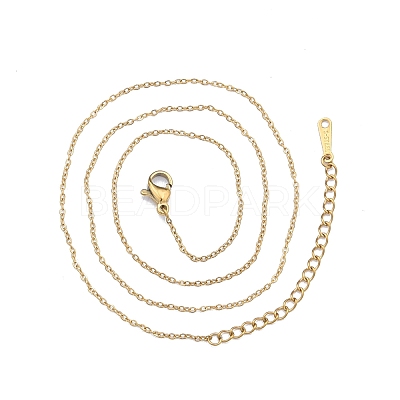 304 Stainless Steel Cable Chains Necklace for Men Women X-NJEW-N050-A03-G12-1