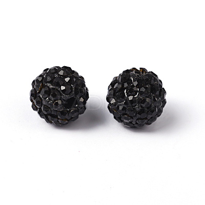 Pave Disco Ball Beads X-RB-A130-10mm-13-1