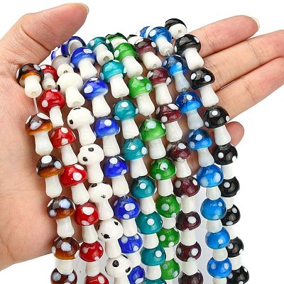 Handmade Lampwork Beads Strands LAMP-Q001-1