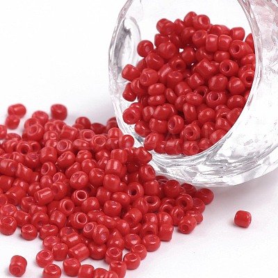 Baking Paint Glass Seed Beads SEED-S002-K20-1