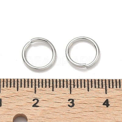 Tarnish Resistant 304 Stainless Steel Open Jump Rings STAS-E067-08-10mm-1