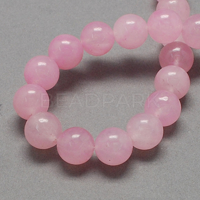 Natural White Jade Bead Strands G-R165-12mm-22-1