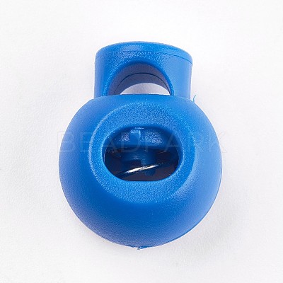 Plastic Iron Spring Cord Locks LS-X-FIND-WH0017-06-1