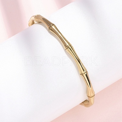 304 Stainless Steel Cuff Bangles BJEW-B150-01G-1