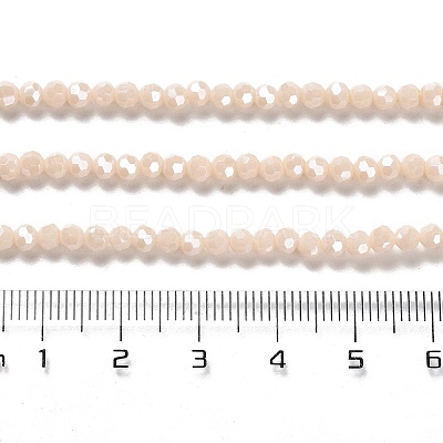Electroplate Opaque Glass Beads Strands EGLA-A035-P3mm-A05-1