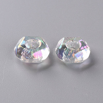 Transparent Acrylic European Beads X-TACR-S156-013-1