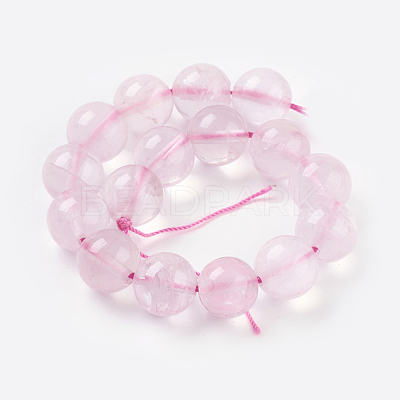Natural Rose Quartz Beads Strands X-G-C076-12mm-3-1