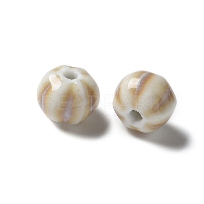 Vintage Porcelain Pumpkin Beads PORC-L080-H08-1