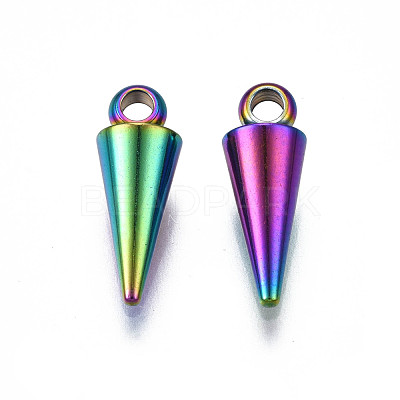 Ion Plating(IP) 201 Stainless Steel Charms STAS-S119-110-1