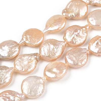 Natural Keshi Pearl Beads Strands PEAR-S018-02B-1-1