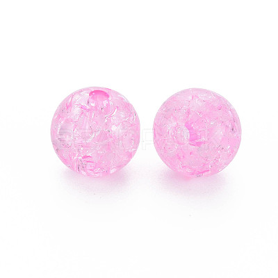 Transparent Crackle Acrylic Beads LS-MACR-S373-66B-N02-1