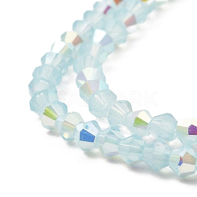 Baking Paint Glass Beads Strands X-DGLA-F029-J2mm-A07-1