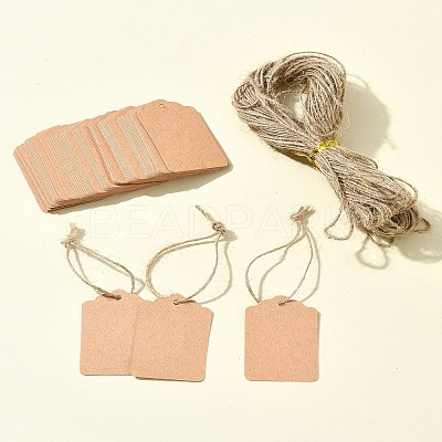Kraft Paper Gift Tags AJEW-FS0001-15-1