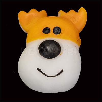 Christmas Theme Deer Head Shape Stress Toy AJEW-P085-05-1