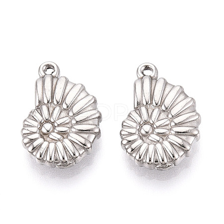 304 Stainless Steel Pendants STAS-T065-35P-1