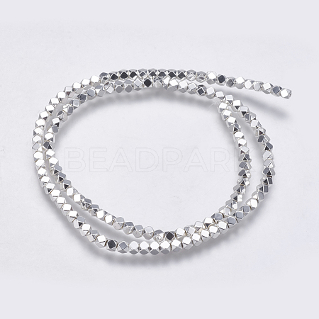 Electroplate Non-magnetic Synthetic Hematite Bead Strands G-K237-08K-1