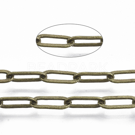 Brass Paperclip Chains CHC-S008-001B-AB-1