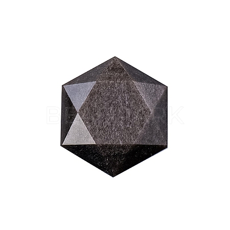 Natural Obsidian Healing Star of David Ornament PW-WG52742-07-1