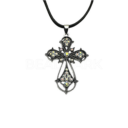 Cross Zinc Alloy Pendant Necklace VJ0126-01-1