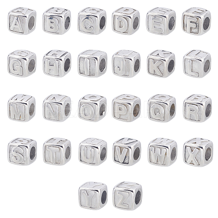 Unicraftale 26Pcs 26 Styles 316 Surgical Stainless Steel European Beads STAS-UN0020-78P-1
