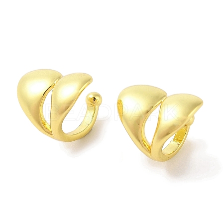 Brass Cuff Earrings for Women EJEW-I305-36G-1