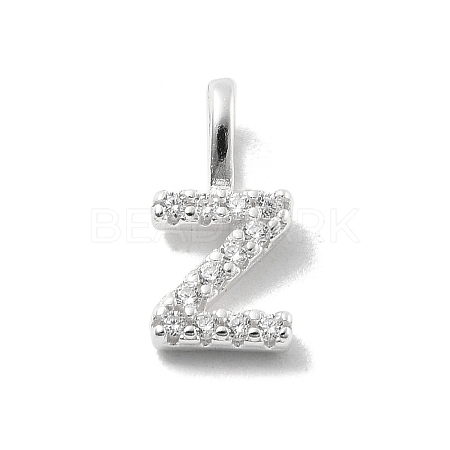 925 Sterling Silver with Cubic Zirconia Charms STER-Q004-01Z-S-1
