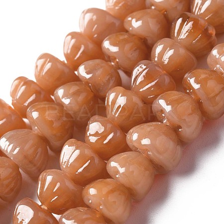 Autumn Theme Handmade Lampwork Beads Strands LAMP-T017-06C-1