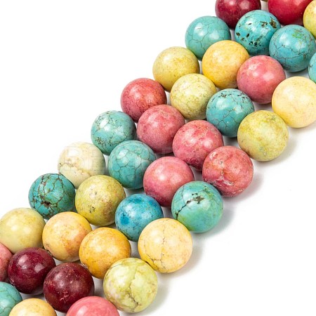 Natural Howlite Beads Strands G-C180-22B-1