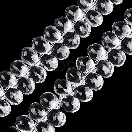 Transparent Glass Beads Strands GL-N005-02A-A01-1