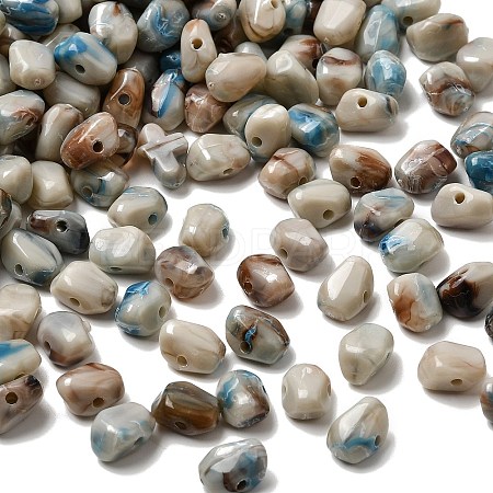 Opaque Acrylic Imitation Gemstone Beads OACR-G061-04E-1