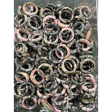 Natural Rhodonite Finger Rings WG8089A-16-1