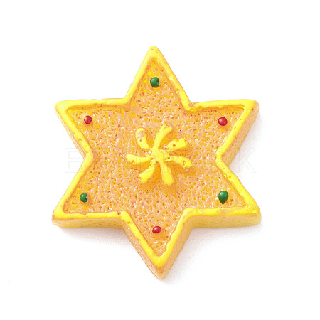 Christmas Opaque Resin & Plastic Imitation Biscuits Decoden Cabochons RESI-K019-54A-1