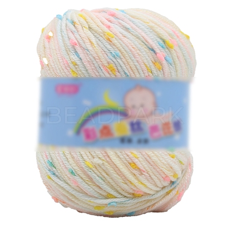 Confetti Dot Polyester Knitting Crochet Yarn PW-WGE3126-07-1
