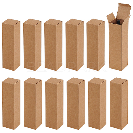 Kraft Paper Packing Boxes for Essential Oil Gift CON-WH0107-59A-01-1