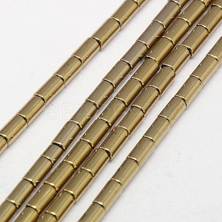 Electroplate Non-magnetic Synthetic Hematite Beads Strands G-J162-C-01-1