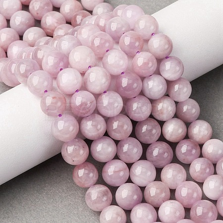 Natural Kunzite Beads Strands G-H313-01B-8mm-1